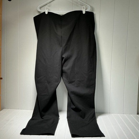 Rafaella Women's Curvy Pants Plus Size 3X Black Office Stretch High Rise - Picture 3 of 10